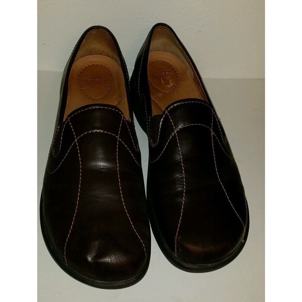 DANSKO Brown Loafers Curved Stitching - Picture 3 of 5